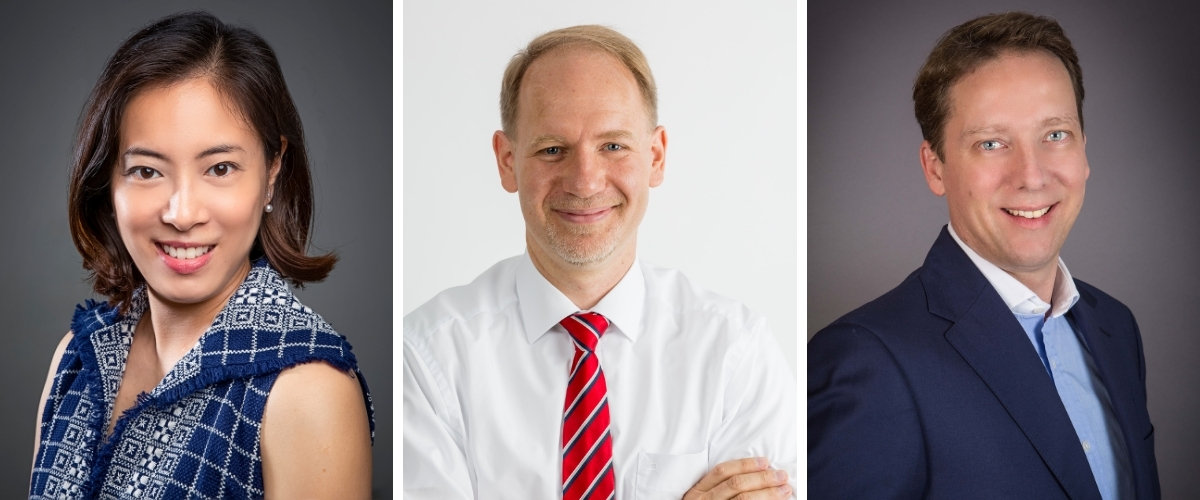 (L-R) Vinna Tsang, Tobias Laps, Julian Burrell (L-R) Vinna Tsang, Tobias Laps, Julian Burrell