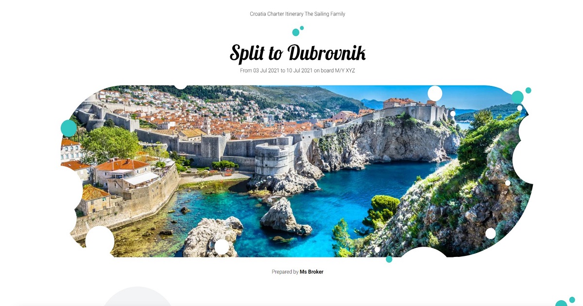 Charter Itinerary Gallery Itinerary